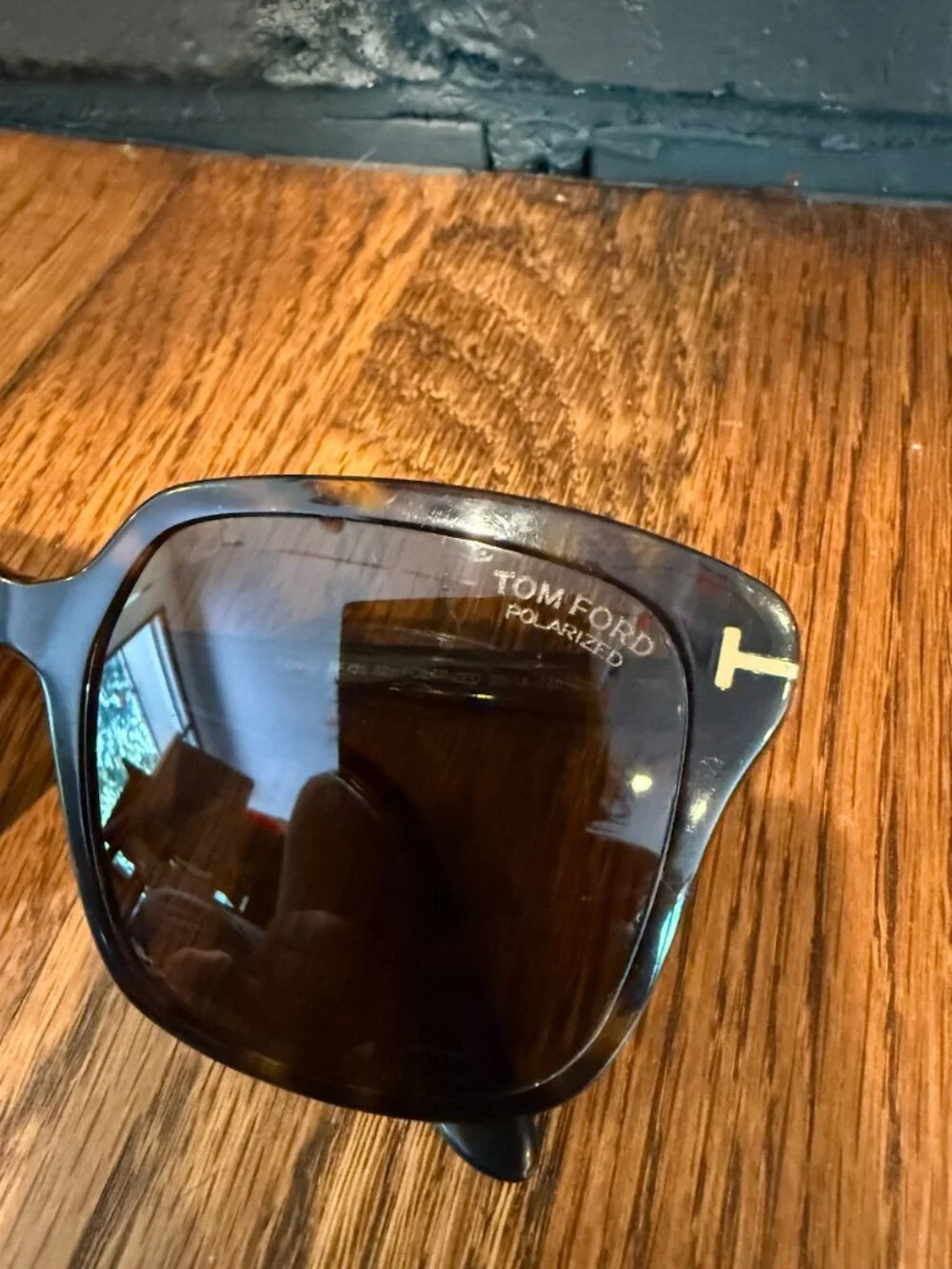 Tom Ford Faye Polarized Dark Tortoiseshell Oversized Sunglasses